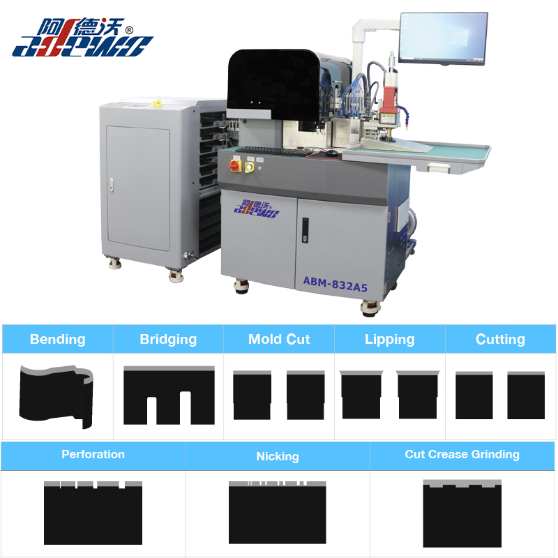 Cut Crease Grinding Auto Bender Machine